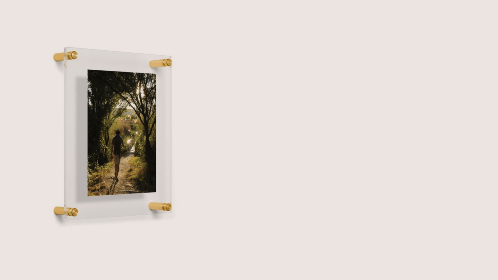 Acrylic display block and acrylic photo frames