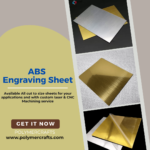 ABS Engraving Sheet - Gold Brush ǀ Silver Brush - 2MM