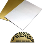 ABS Engraving Sheet - Gold Brush ǀ Silver Brush - 2MM - Image 3