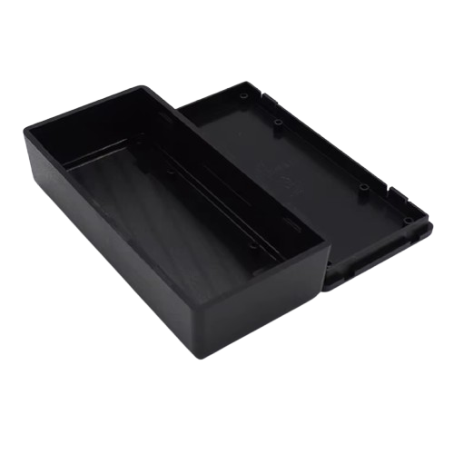 Acrylic storage box with lid, screw-down design