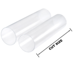 Acrylic Tube Clear Rigid Machinability ǀ CAST RIGID Pipe Ø 110mm ǀ Wall Thickness 3MM-600MM LENGTH  ǀ  PMMA Transparent Tube - Image 4