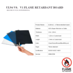 UL94 V0-Polycarbonate Sheet | Fire Retardant ǀ  High Quality FR Grade Sheet ǀ 2MM -12X12" - Image 2