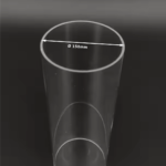PMMA Transparent Tube ǀ CAST RIGID Pipe Ø 150mm ǀ Wall Thickness 3MM-600MM LENGTH  ǀ  Acrylic Tube Clear Rigid Machinability