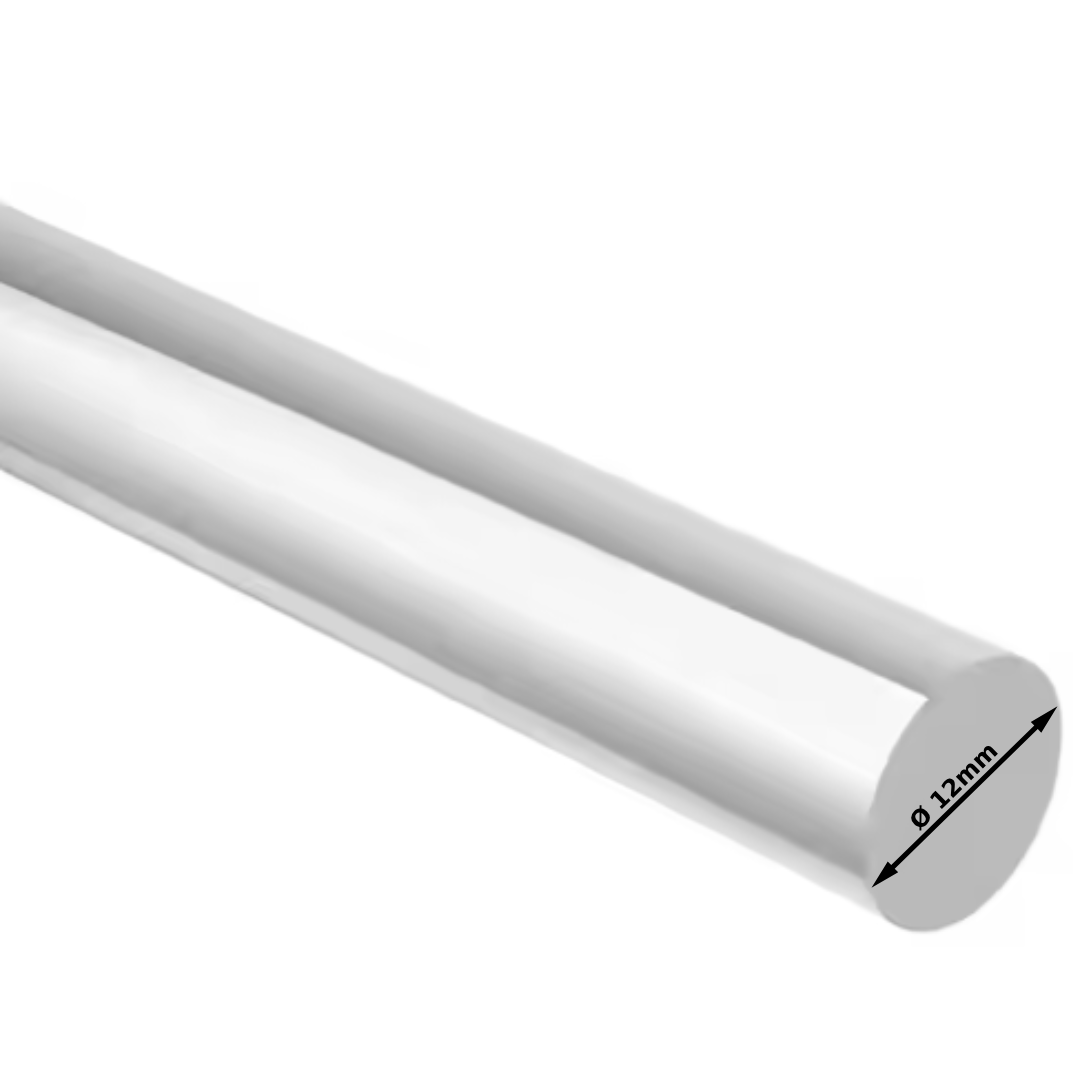 New Project 19 Acrylic Transparent Rod -PMMA Clear ǀ CAST ACRYLIC -12mmǀ Crystal Clear Rigid For Machinability -300MM - Image 1