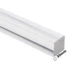 Acrylic Transparent Square Rod -PMMA  Clear ǀ CAST ACRYLIC -  Square 30mmǀ Crystal Clear Rigid For Machinability  -300MM