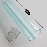 Polycarbonate Tubes -PC Tubes Transparent  ǀ Size -ØOD 60MM- ID 54MM ǀ Durable , Lightweight   ǀ Polycarbonate Pipe -500MM LENGTH
