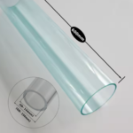 Polycarbonate Tubes -PC Tubes Transparent  ǀ Size -ØOD 150MM- ID 144MM ǀ Durable , Lightweight   ǀ Polycarbonate Pipe -500MM LENGTH