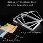 Acrylic Sheet block ǀ Acrylic Sheet ǀCustom cut size - 12x12 INCHES ǀClear For Plastic CNC Machining & Milling , Display , DIY Crafts  ǀ 20MM THICKNESS . - Image 3
