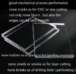Acrylic Sheet block ǀ Acrylic Sheet ǀCustom cut size - 12x12 INCHES ǀClear For Plastic CNC Machining & Milling , Display , DIY Crafts  ǀ 20MM THICKNESS . - Image 5