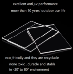 Acrylic Sheet block ǀ Acrylic Sheet ǀCustom cut size - 12x12 INCHES ǀClear For Plastic CNC Machining & Milling , Display , DIY Crafts  ǀ 20MM THICKNESS . - Image 6
