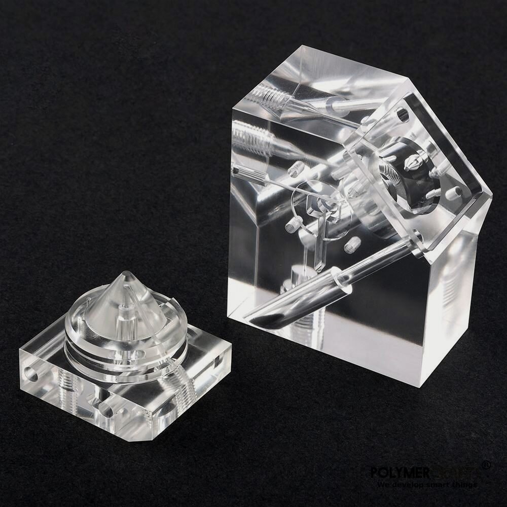 1000X1000-PXL (57) Custom Precision Cast Acrylic Parts Milling & Acrylic Manifold Blocks -100MM - Image 1