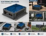 Durable Premium Plastic Custom Electronic Enclosure Case with Ventilation Slots and Mounting Base. - Image 2