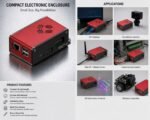 Premium Compact Plastic Electronic Enclosure Case with Ventilation Ports and Multi Interface Cutouts Design. - Image 2