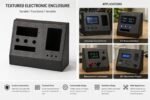 Custom ABS Electronic Enclosure Durable Textured Finish Versatile Industrial IoT Measurement DIY Project Box Housing - Image 2