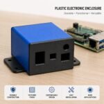 Custom Plastic Electronic Enclosure Durable Textured Finish Versatile Mountable IoT Device Project Box Housing.
