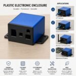 Custom Plastic Electronic Enclosure Durable Textured Finish Versatile Mountable IoT Device Project Box Housing. - Image 2
