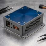 Durable Premium Plastic Custom Electronic Enclosure Case with Ventilation Slots and Mounting Base.