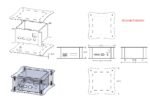 Premium dual-stack acrylic custom electronic PCB enclosure with integrated LCD status display. - Image 3