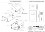 U Shape Custom electronic enclosure, with Top mounted LCD satatus display integrated colling fans, - Image 3