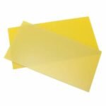 FR4 Yellow Epoxy Glass Sheet, High Temperature Flame Retardant Electrical Insulation Panel (3MM/08x12)